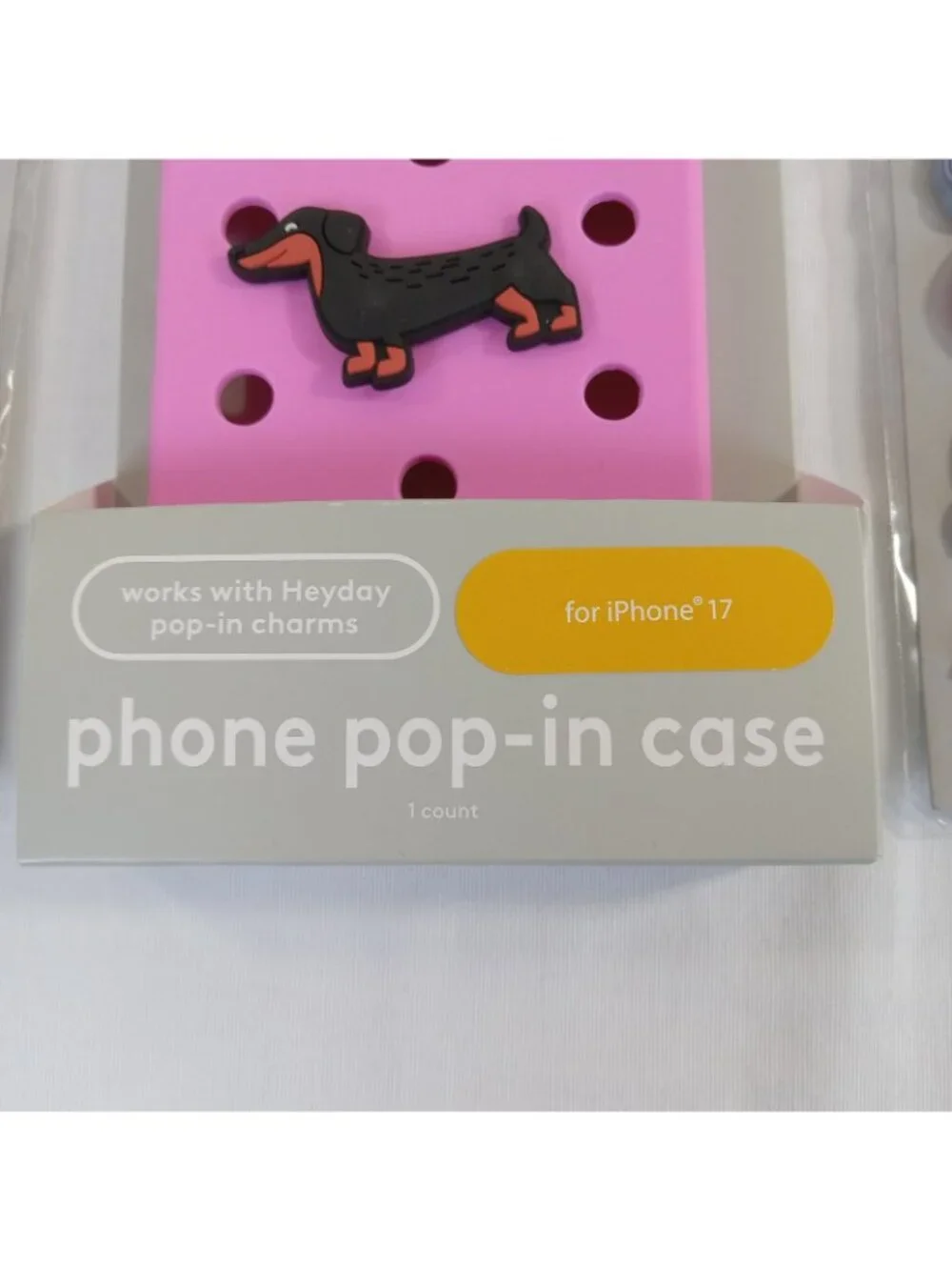 heyday iPhone 17 Pink Pop-In Phone Case 2 Packs Charms Sea Ocean Food New
